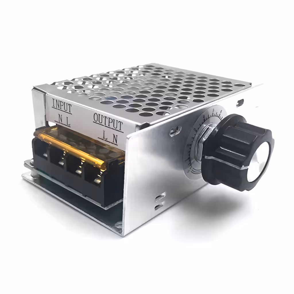 220V AC 4000W Feszültségszabályozó – Elektromos Motor Fordulatszám Szabályzó Flexhez, Ventilátorhoz, Páraelszívóhoz, Porszívóhoz