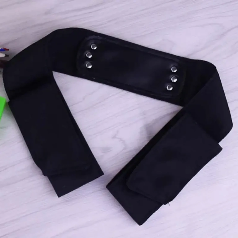 Bandana ninja Naruto z metalową aplikacją i symbolem Naruto