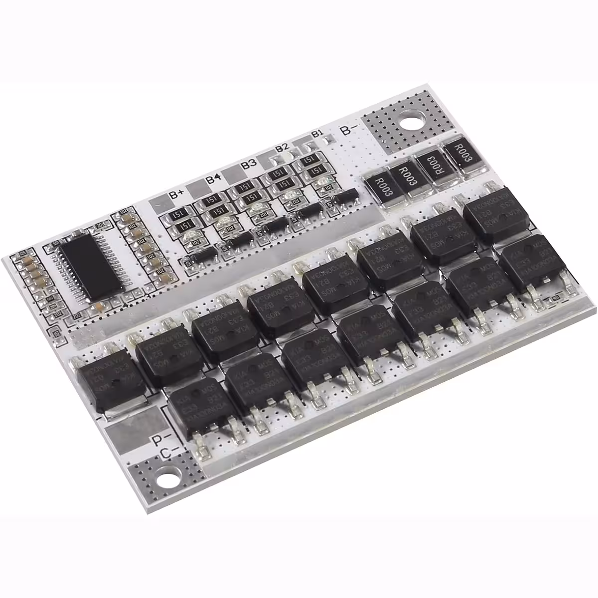 Védelmi modul 5 db 18650 akkumulátorhoz, túlfeszültség, rövidzárlat és kisülés ellen