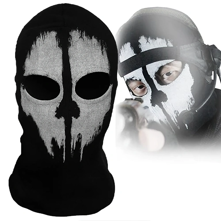 Personalizowana maska Call of Duty Ghosts do aktywności outdoor paintball, airsoft, sport