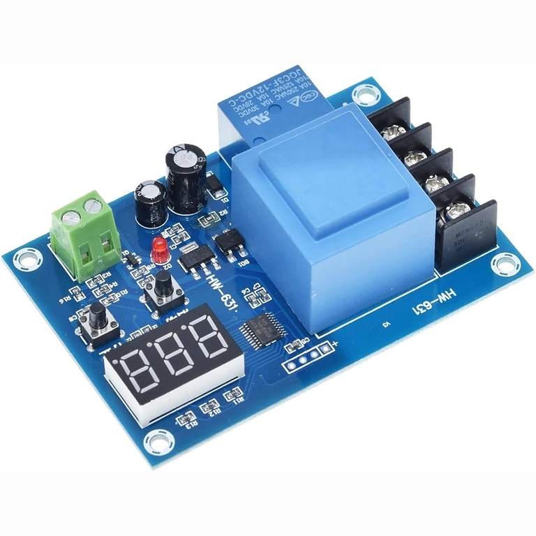 Digitális modul túltöltés elleni védelemmel Li-ion és ólom akkumulátorokhoz