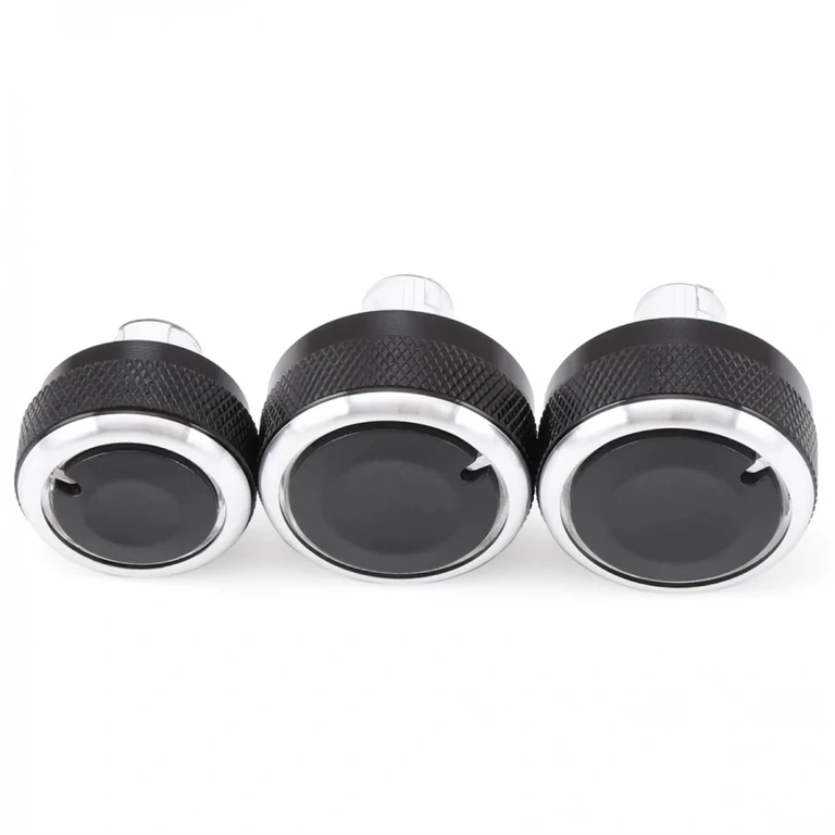 Pokrętła AC do deski z nowoczesnym designem – komplet 3 sztuk