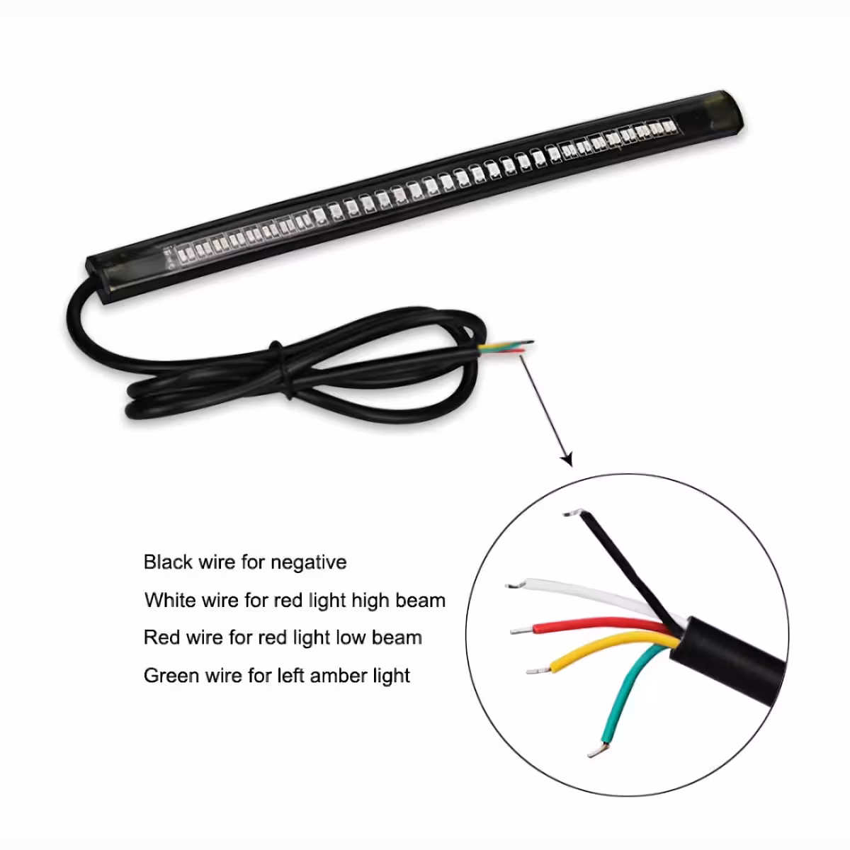 Wielofunkcyjna taśma świetlna do kierunków i hamulca