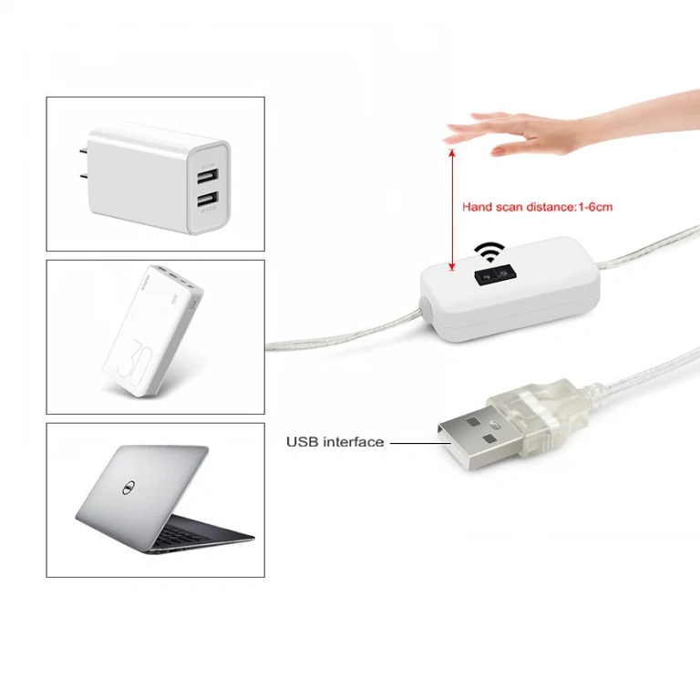 Wnętrzna taśma LED z czujnikiem Taśma LED biała zimna z czujnikiem zbliżeniowym