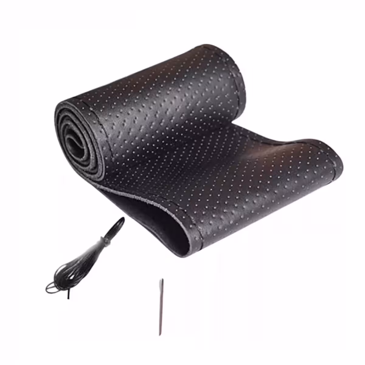 Uniwersalny pokrowiec ze skóry naturalnej na kierownice samochodowe