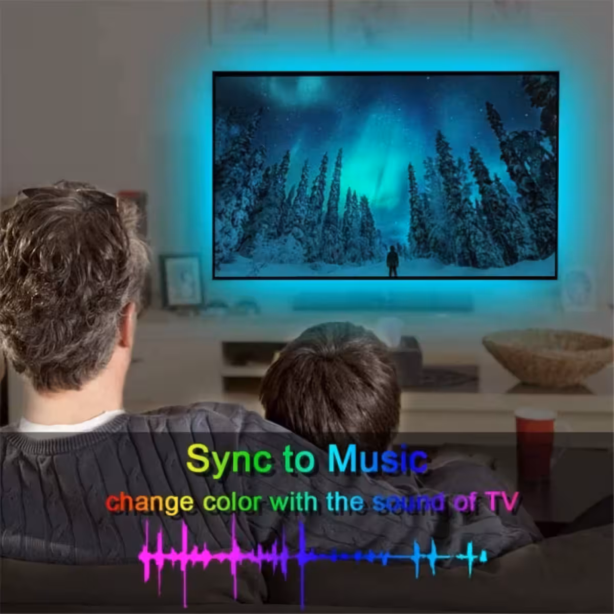 Taśma LED RGB kompatybilna z aplikacjami mobilnymi i funkcją timera