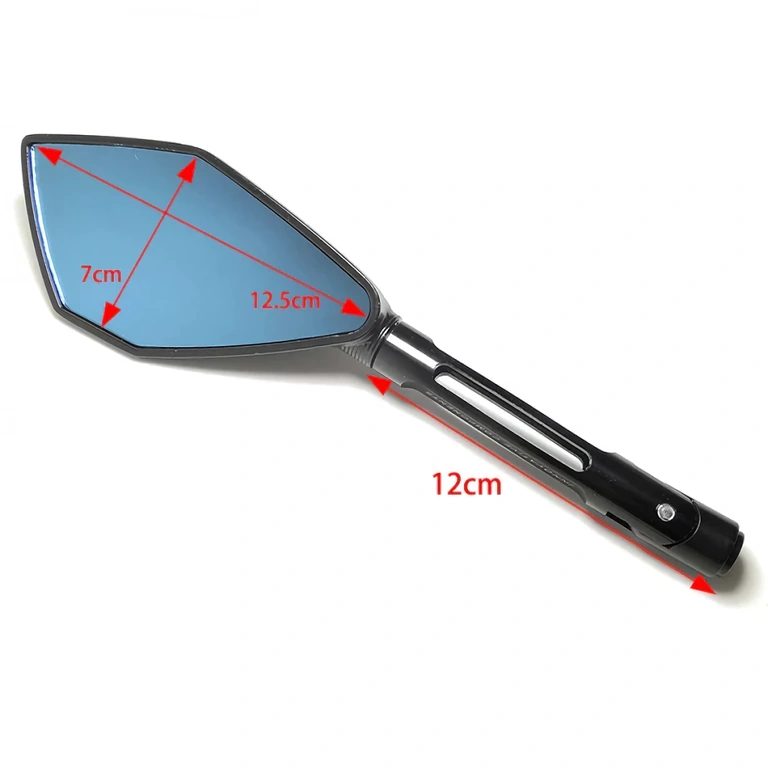 Zestaw czarnych lusterek na kierownicę motocykla Eleganckie lusterka z wytrzymałym mocowaniem do każdego motocykla