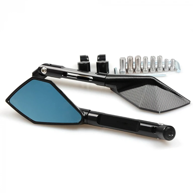 Sportowe lusterka dla Yamaha, Honda, Suzuki, BMW itd. Kompatybilne z motocyklami Honda, Kawasaki, Suzuki, Yamaha, BMW, Ducati, KTM