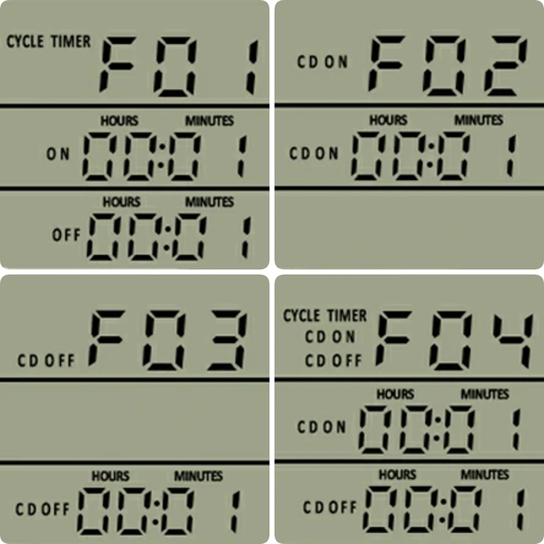 Ustawienia termostatu gniazdka z dostępnymi trybami pracy i regulacjami
