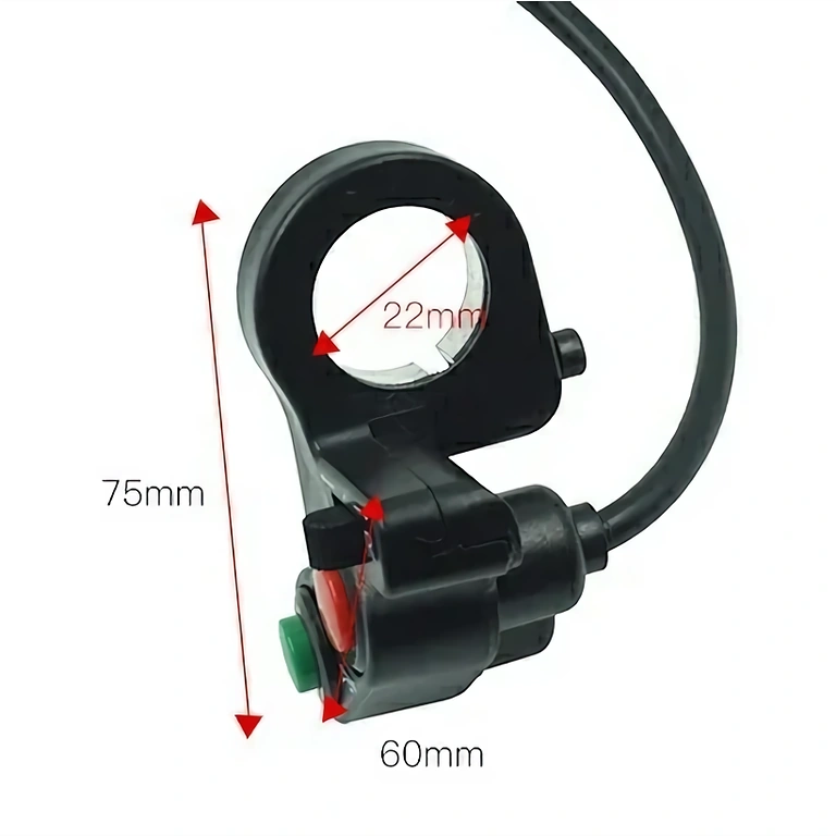Przycisk sterowania klaksonem i światłami motocykla Przełącznik elektryczny do włączania świateł i klaksonu motocykla