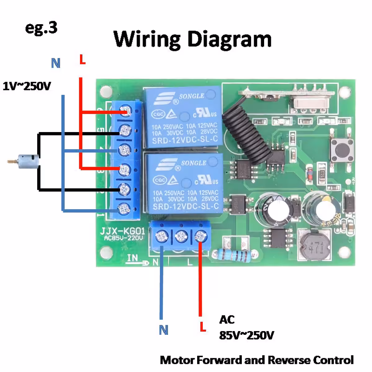 Zestaw sterowania elektrycznego bezprzewodowego do urządzeń domowych