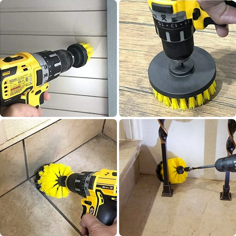 Szczotka obrotowa do mebli, dywanu, łazienki Uniwersalna szczotka do czyszczenia łazienki, dywanów i mebli