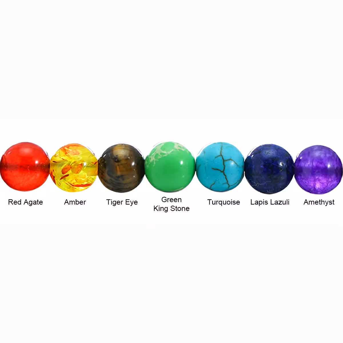 Biżuteria równoważąca z 7 kamieniami półszlachetnymi, idealna do terapii energetycznej