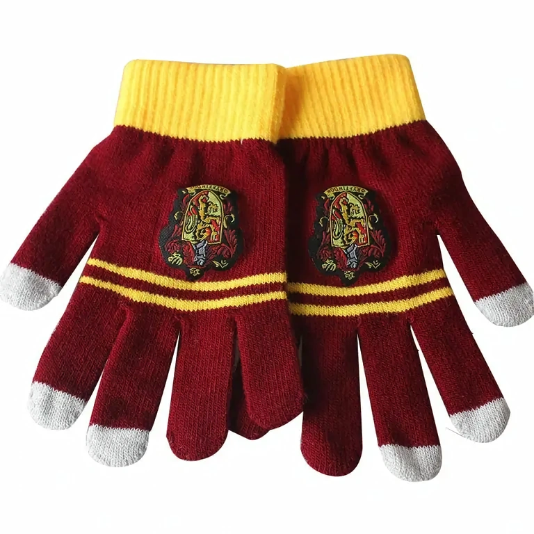 Rękawice czarodzieja Gryffindor na sezon zimowy Rękawiczki w stylu Harry Potter Gryffindor dla dzieci i dorosłych, idealne na sezon zimowy