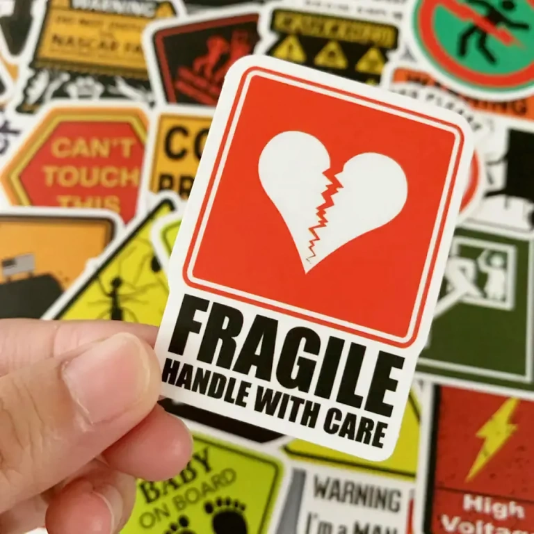 Wodoodporne śmieszne naklejki PVC Odporne na wodę i zużycie naklejki