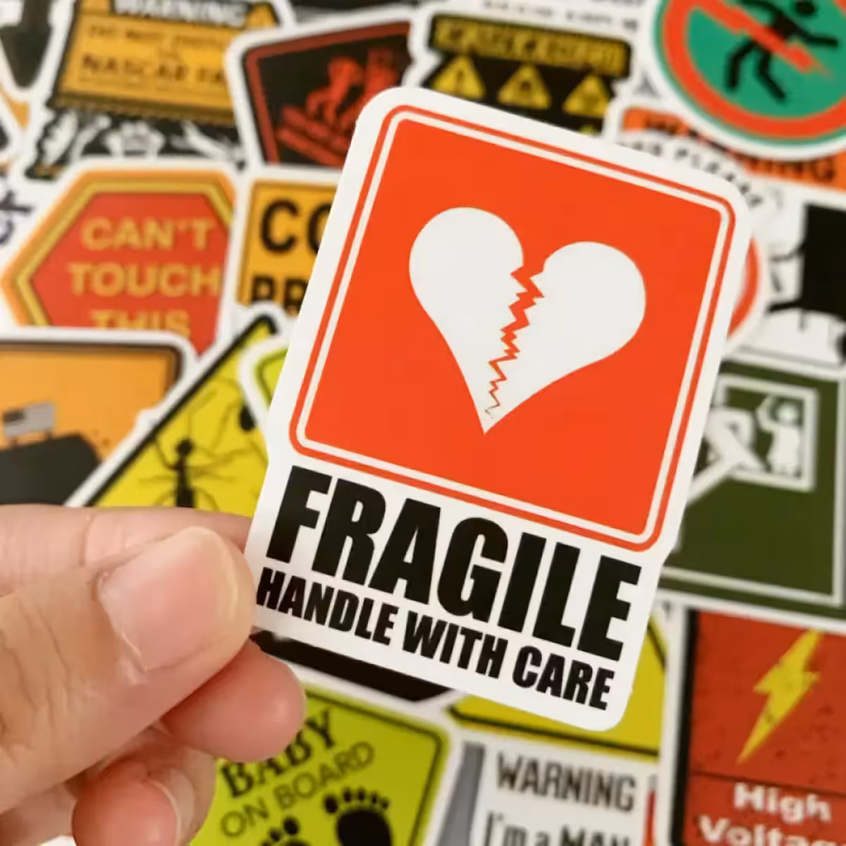 Odporne na wodę i zużycie naklejki