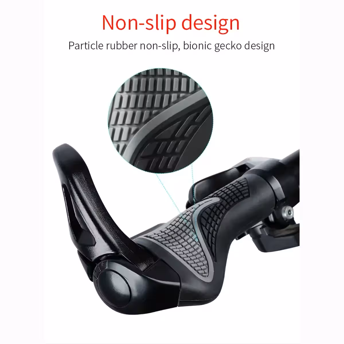 Gumowe gripy rowerowe z fakturą plastra miodu i komfortem chwytu