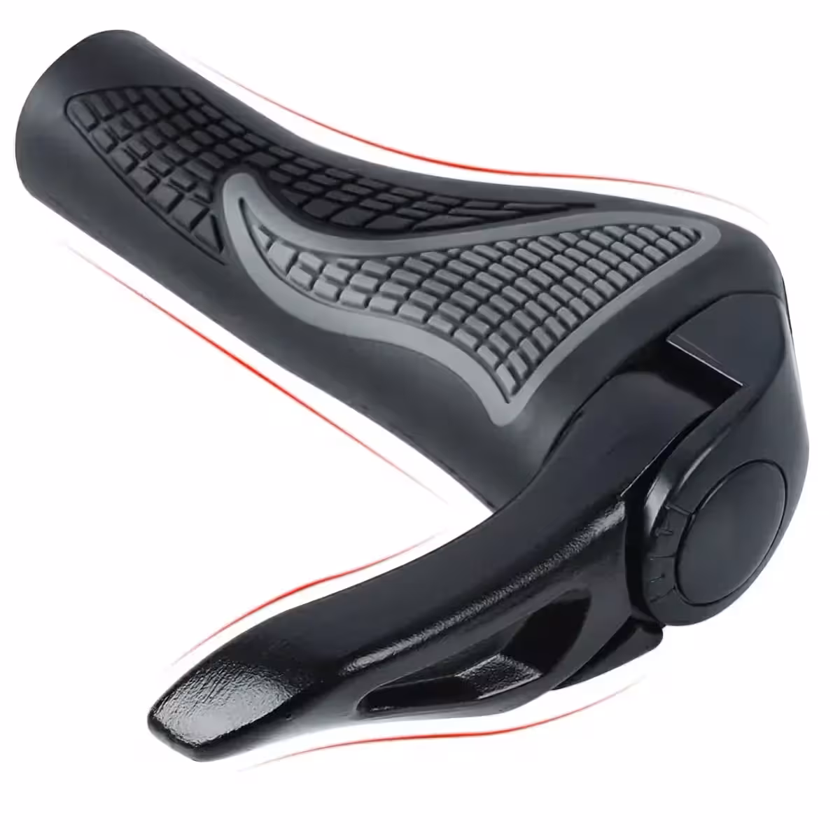 Czarne gripy z pewnym uchwytem i komfortowym designem do każdego typu kierownicy