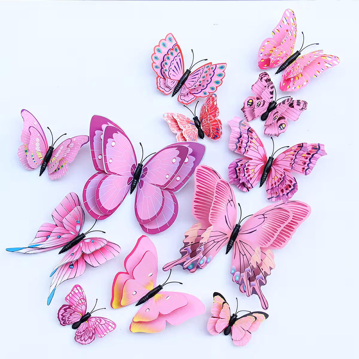 Łatwe do naklejenia motyle na zasłony, okna, drzwi i inne gładkie powierzchnie