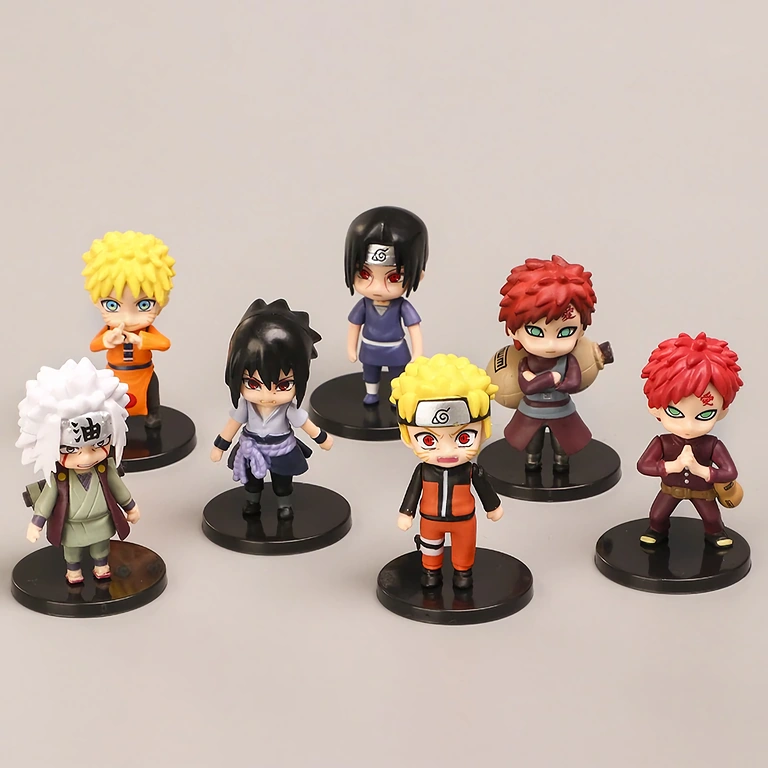 Opakowanie 12 figurek Naruto Shippuden – idealne na prezent lub do kolekcji