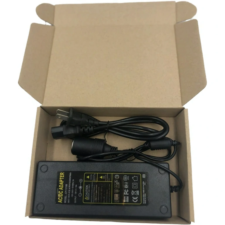 Konwerter zasilania 220V AC do 12V DC 10A do użytku domowego i samochodowego