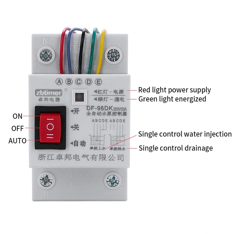 Sterownik poziomu bez pływaka – 220V Nowoczesny regulator poziomu wody bez pływaków – do systemów automatycznych