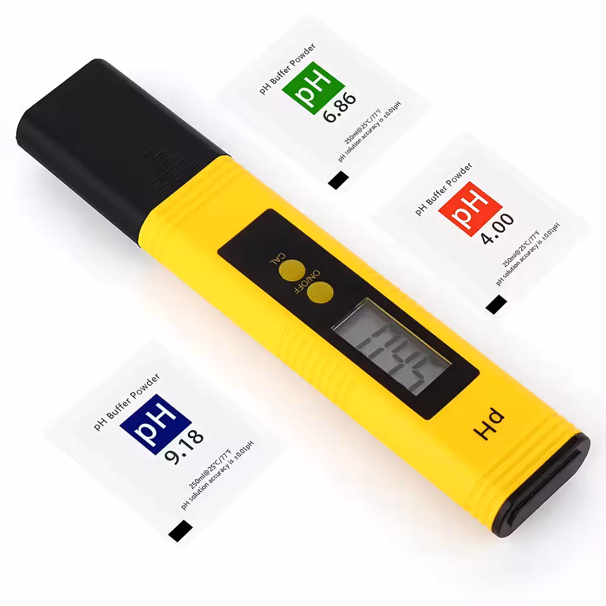 Tester pH ze szklaną elektrodą i czujnikiem temperatury dla maksymalnej precyzji