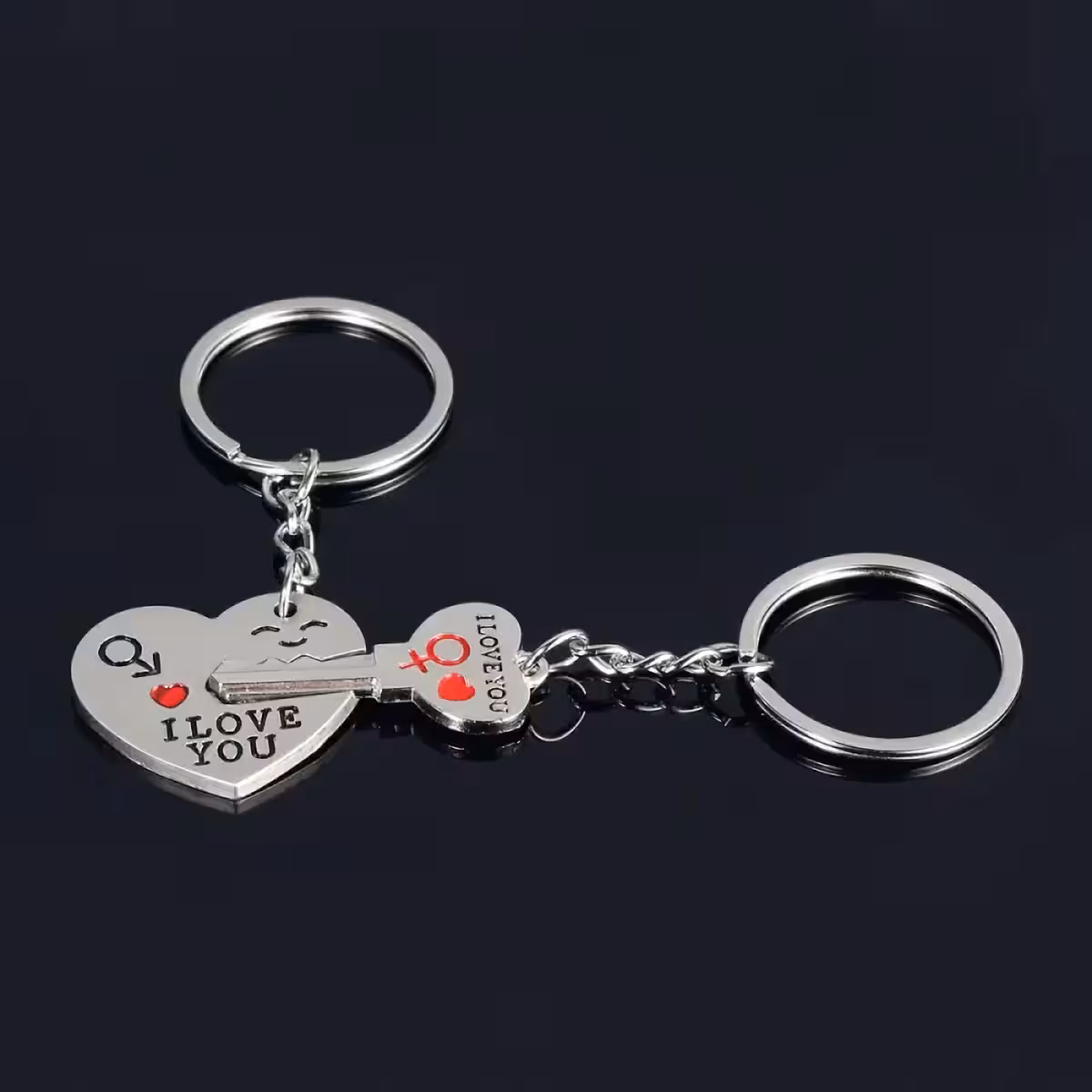 Uroczy brelok z sercem i kłódką dla dwojga