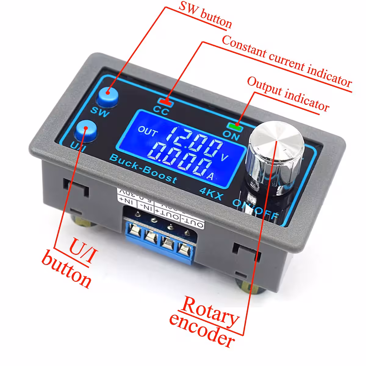 Regulowane źródło DC z wyświetlaczem cyfrowym dla napięcia i prądu, kompaktowe wymiary