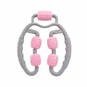 Ręczny Masażer Mięśniowy z 5 Rolkami – Relaksacja Ciała, Szyi, Nóg, Antycellulit