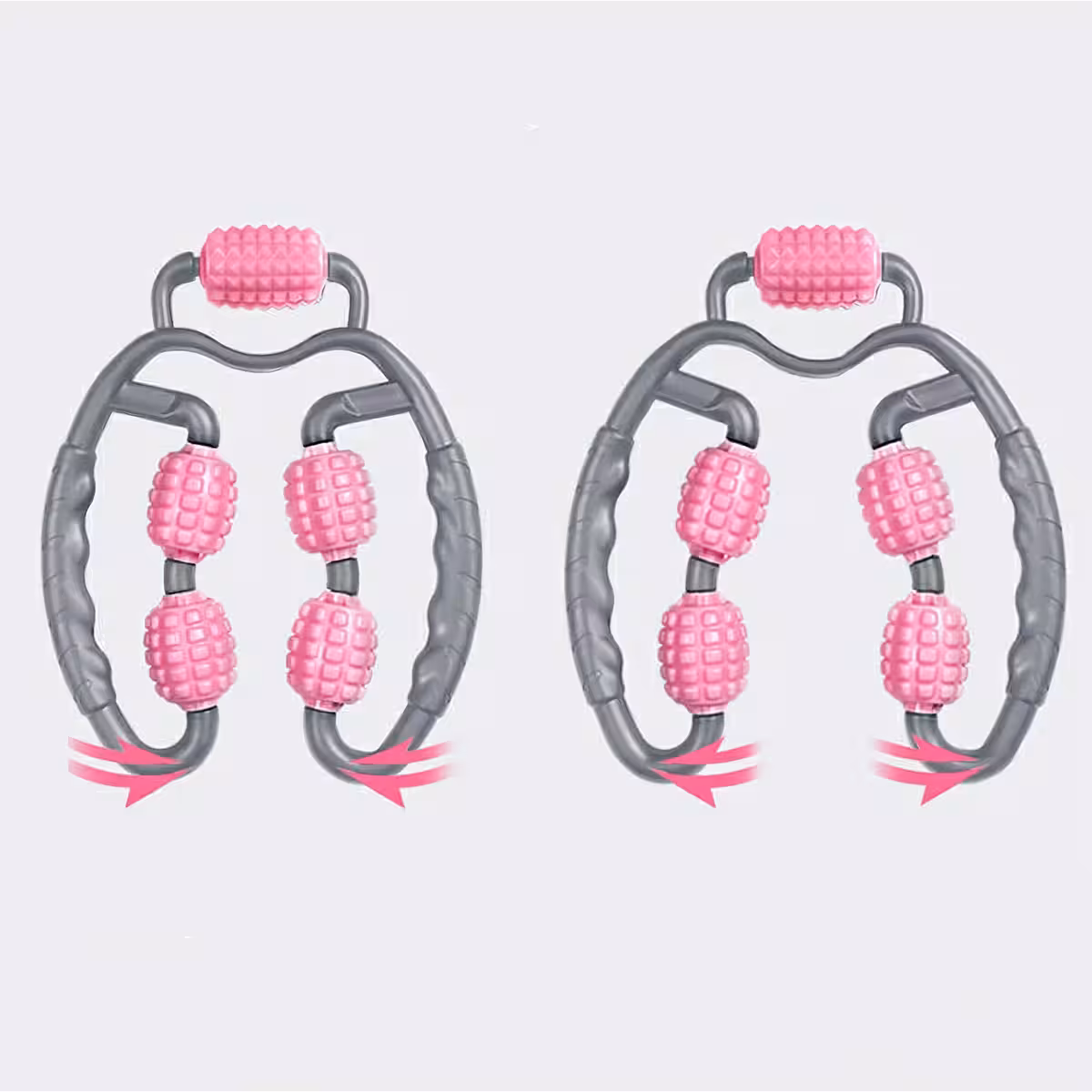 Relaksujący masażer mięśni z wieloma strefami i silikonowymi rolkami