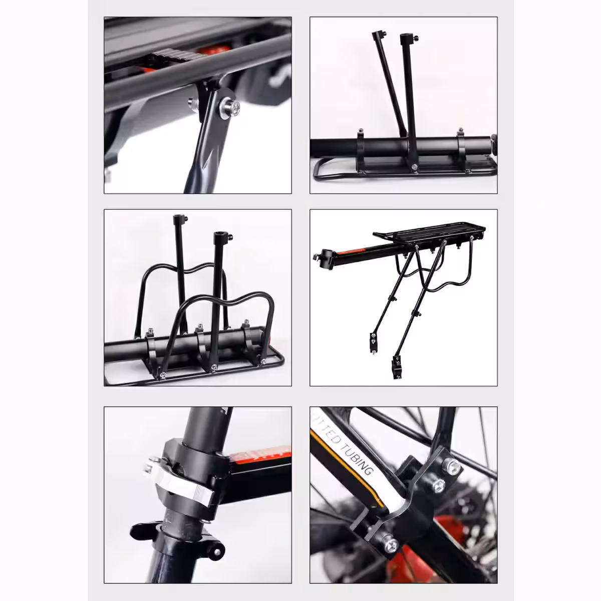 Regulowany bagażnik aluminiowy – łatwy montaż na sztycy siodełka