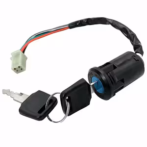 Styk z Kluczem 4 Przewody Uniwersalny ATV, Chiński Skuter, Moto 50cc–250cc (Kompatybilny 70cc, 90cc, 107cc, 110cc, 125cc, 200cc)
