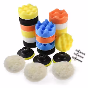 Zestaw Polish Auto z Talerzami 75mm i Gąbkami 80mm – Adaptery do Wiertarki w Zestawie