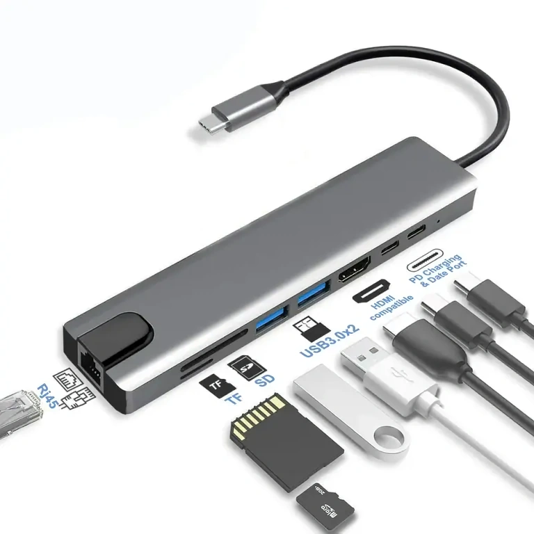 Hub USB-C z czytnikiem kart SD i TF Adapter USB-C ze slotami na karty pamięci SD i TF