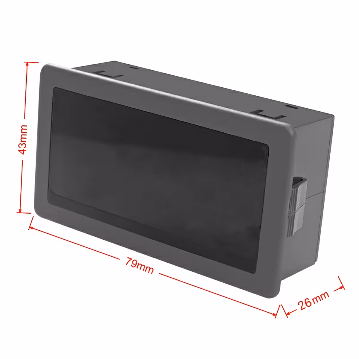 Obraz zewnętrznych wymiarów obrotomierza elektronicznego