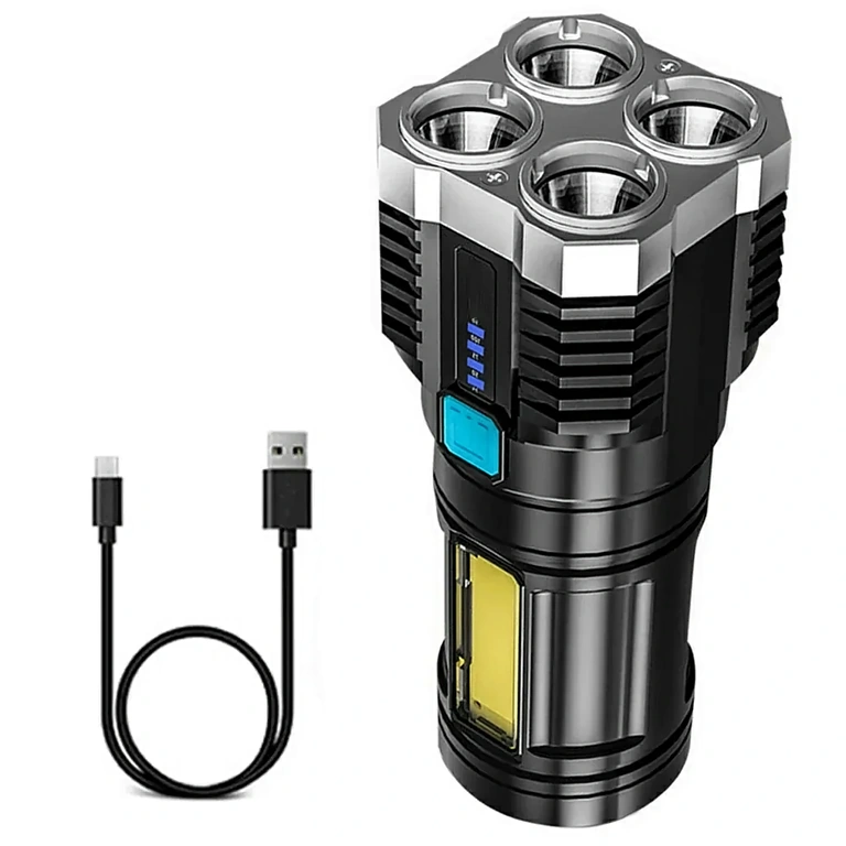 Latarka LED ładowalna do polowania Latarka LED z bardzo mocnym światłem do polowań