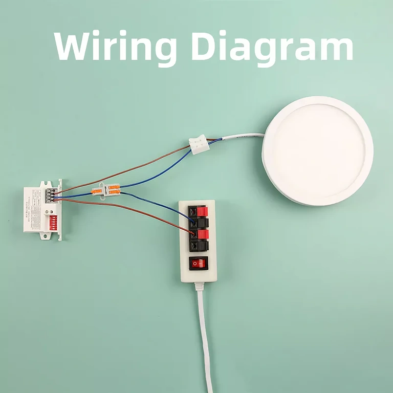 Schemat podłączenia czujnika ruchu do 220V