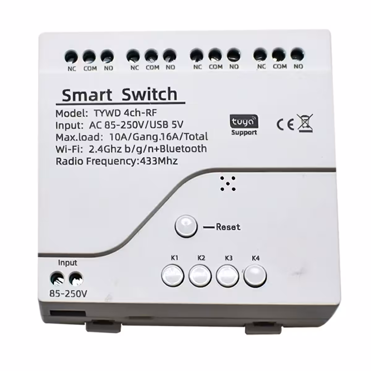 Inteligentne Przekaźniki WiFi 4 Kanały – Smart Switch Tuya 220V z Zdalnym Sterowaniem - obrazek 2