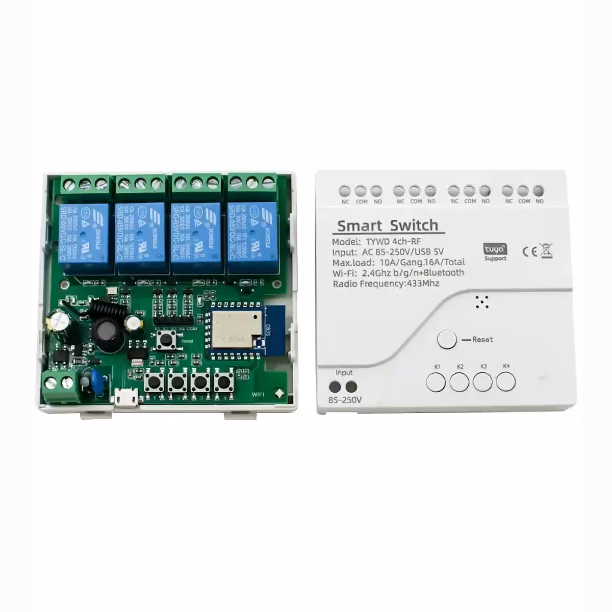 Oddzielne sterowanie dla każdego kanału modułu inteligentnego przekaźnika