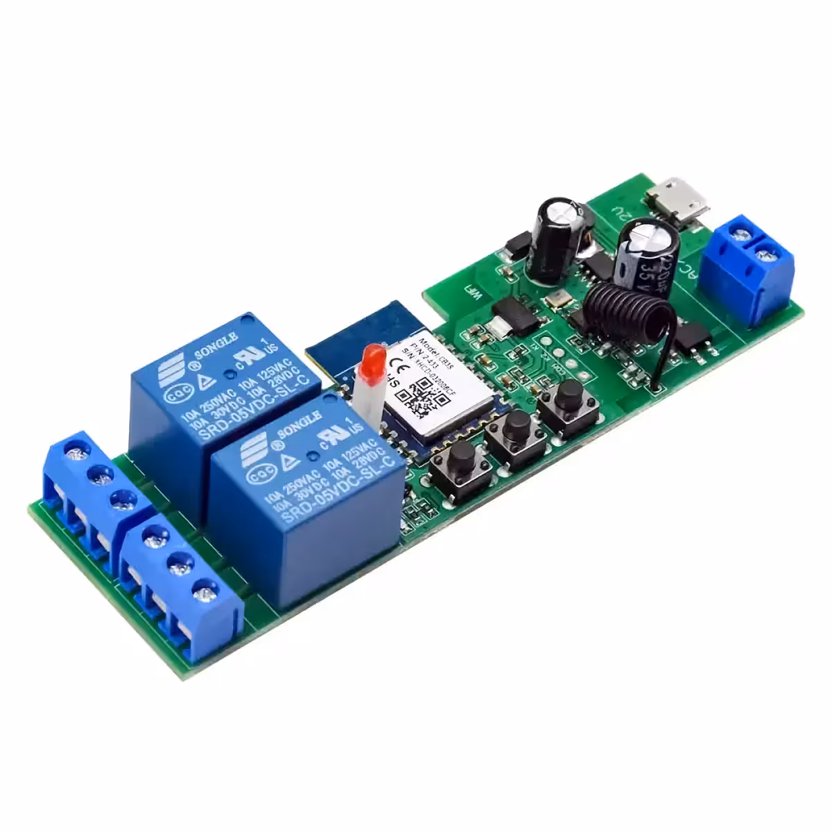 Bezprzewodowy przełącznik 2-kanałowy do sterowania urządzeniami elektrycznymi