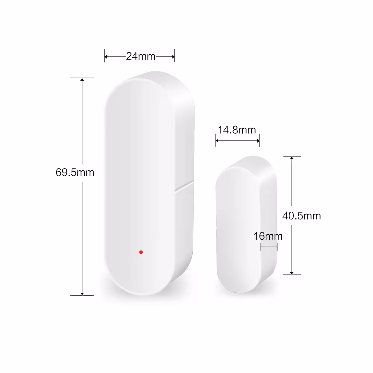 Wymiary i specyfikacje techniczne czujnika Tuya