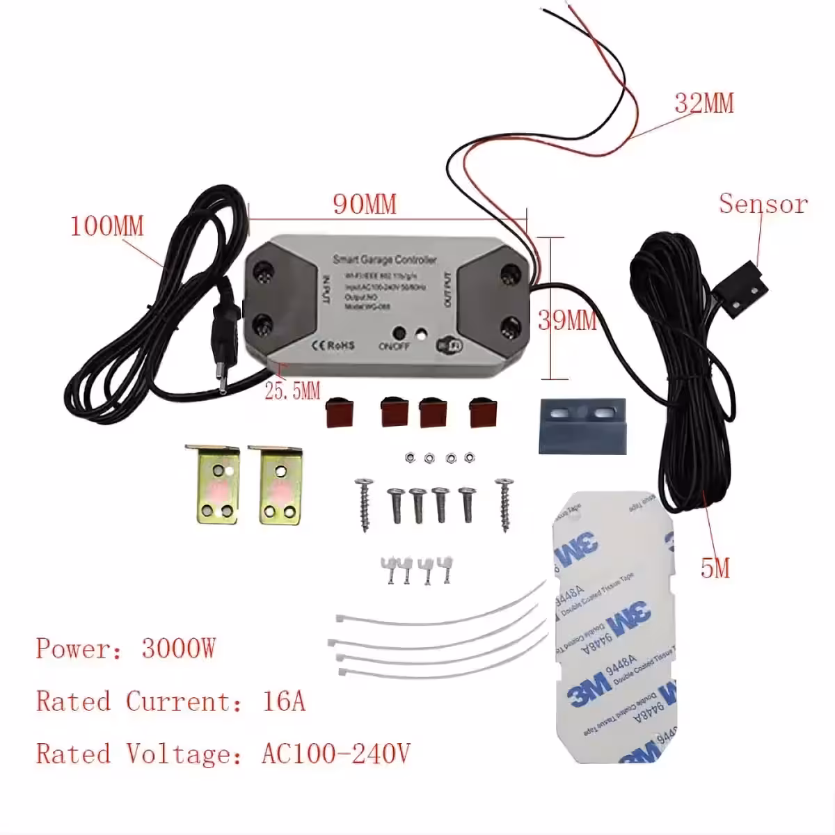 Moduł kompatybilny z Tuya do bramy przesuwnej z programowaniem i powiadomieniami inteligentnymi