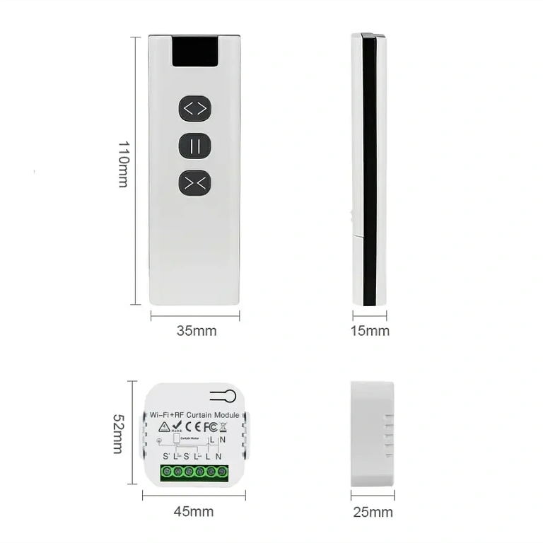 Wszystkie komponenty zestawu: kontroler, pilot i uchwyt pilota