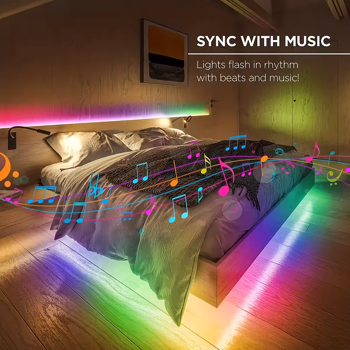 Dynamiczne efekty świetlne w rytm muzyki