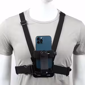 Pas Klatkowy na Telefon i Kamerę GoPro – Regulowany System Montażu Chest Mount