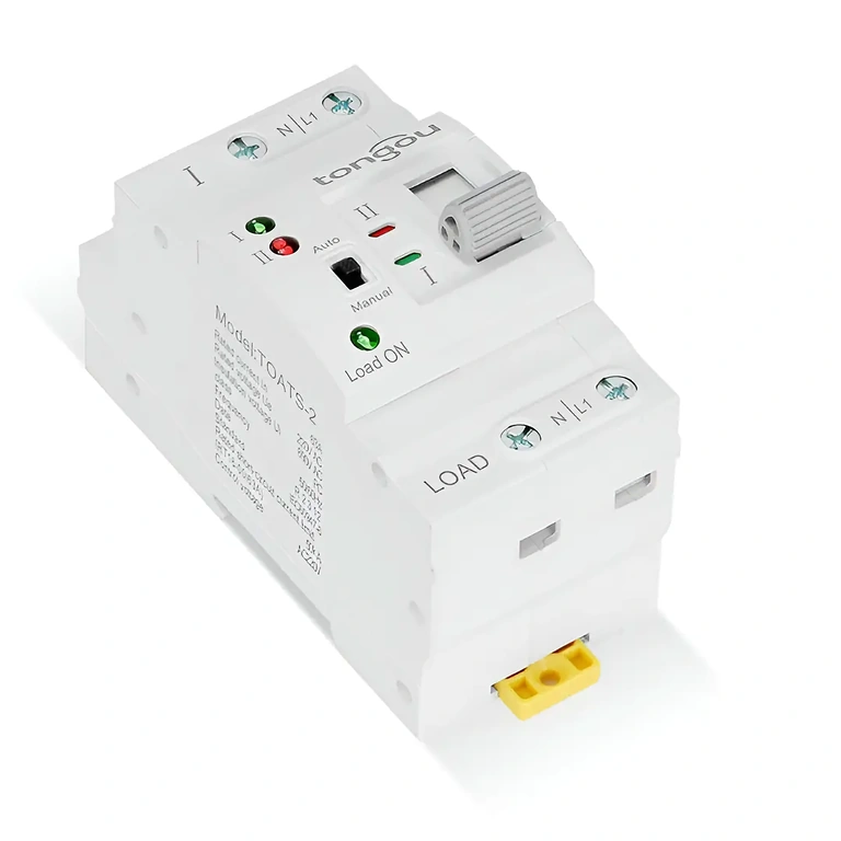 Zbliżenie zacisków połączeniowych urządzenia ATS