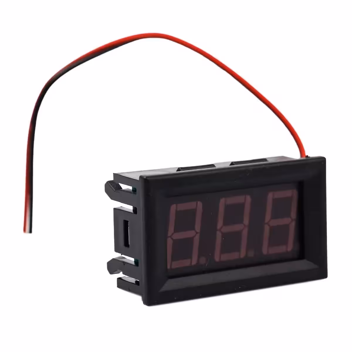 Cyfrowy woltomierz panelowy 5V-120V w stanie wyłączonym, bez aktywnego wyświetlacza