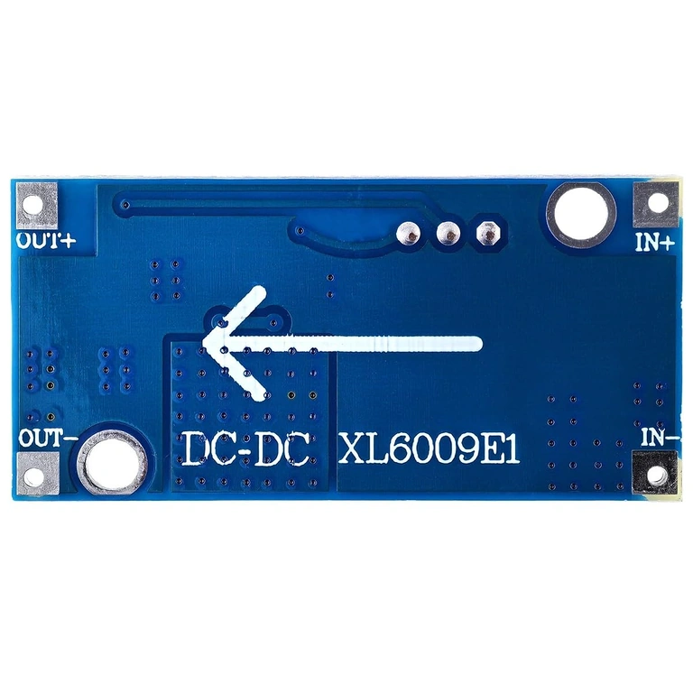 Wyraźny obraz tylnej części modułu zasilającego XL6009