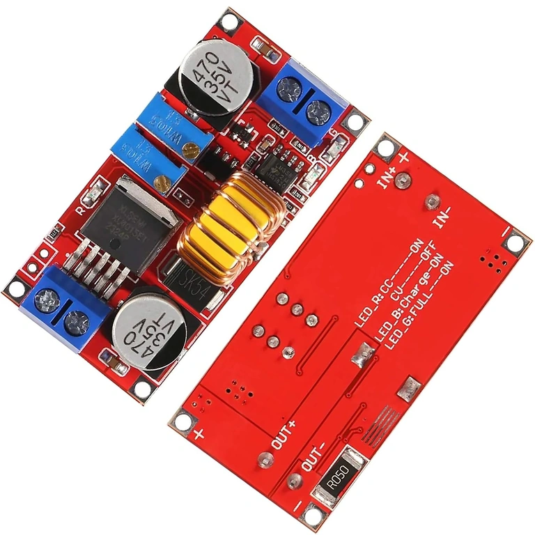 Konwerter regulowany XL4015 – widok z góry